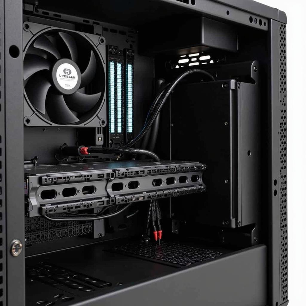 PC Case with Organized Cables using Daisy Chain