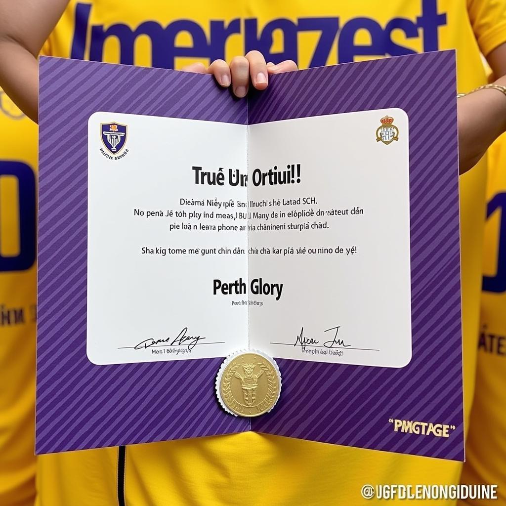 Perth Glory Responds to the Vietnamese Fans' Stellar Gift