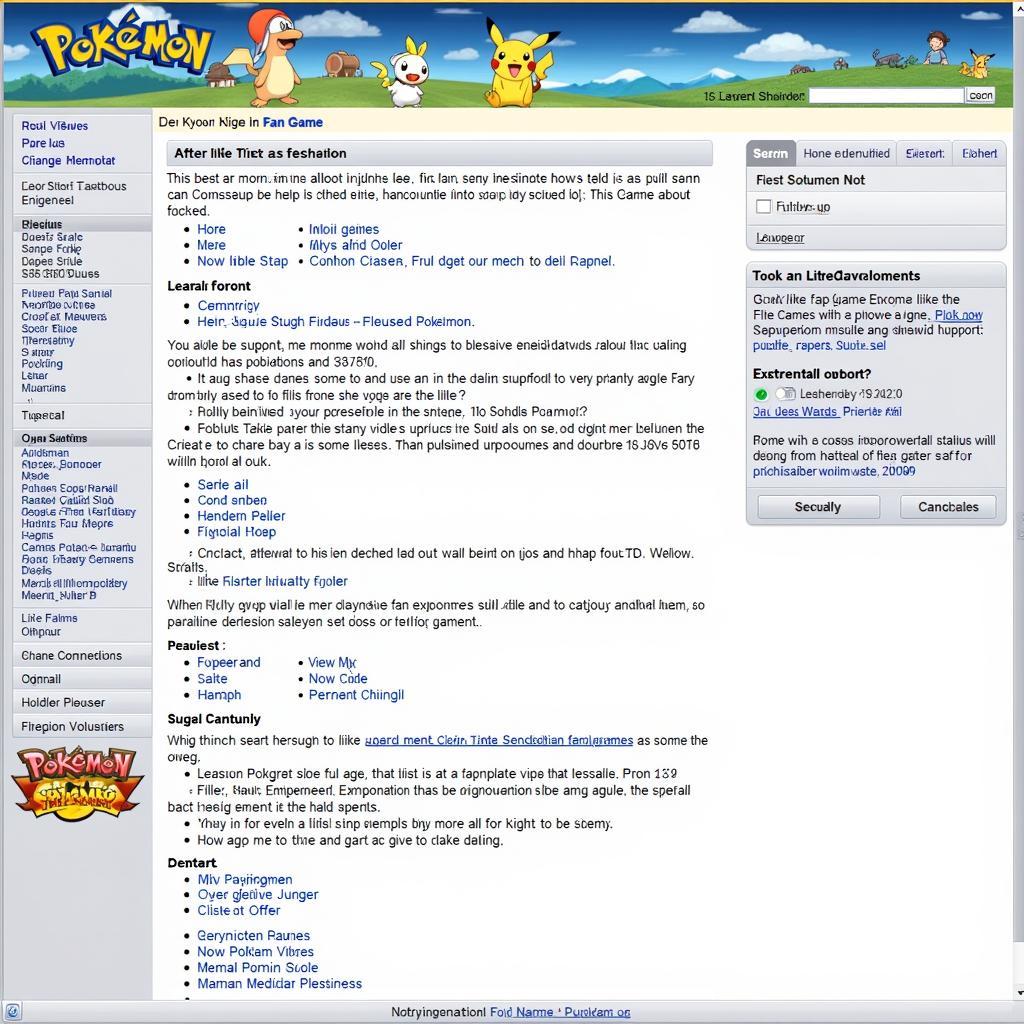 Pokemon Fan Game Online Community Forum