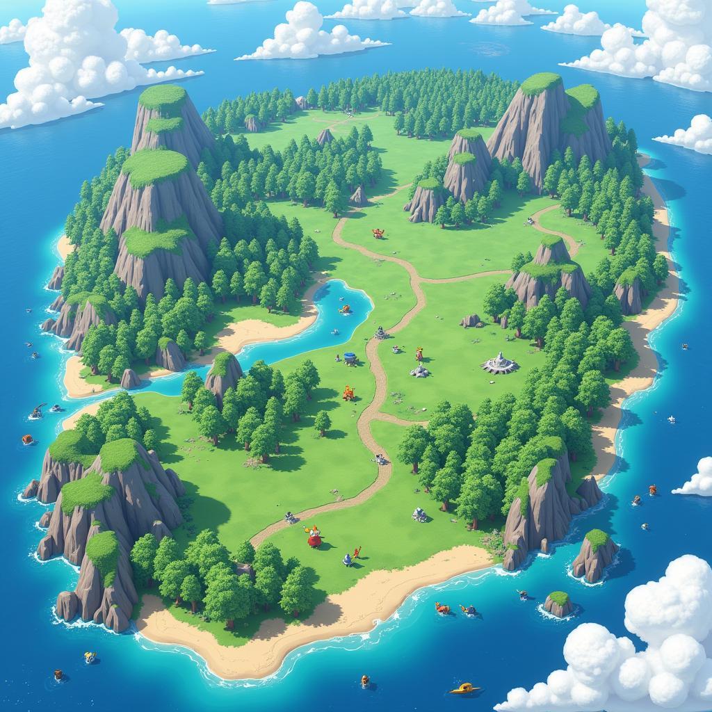 Pokemon Fan Game World Map 2019