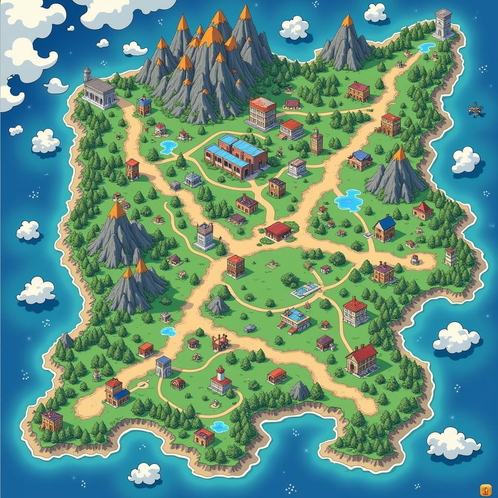 Pokemon Fan Game World Map