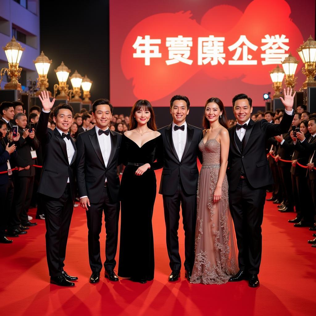 Popular Chinese Actors on the Red Carpet