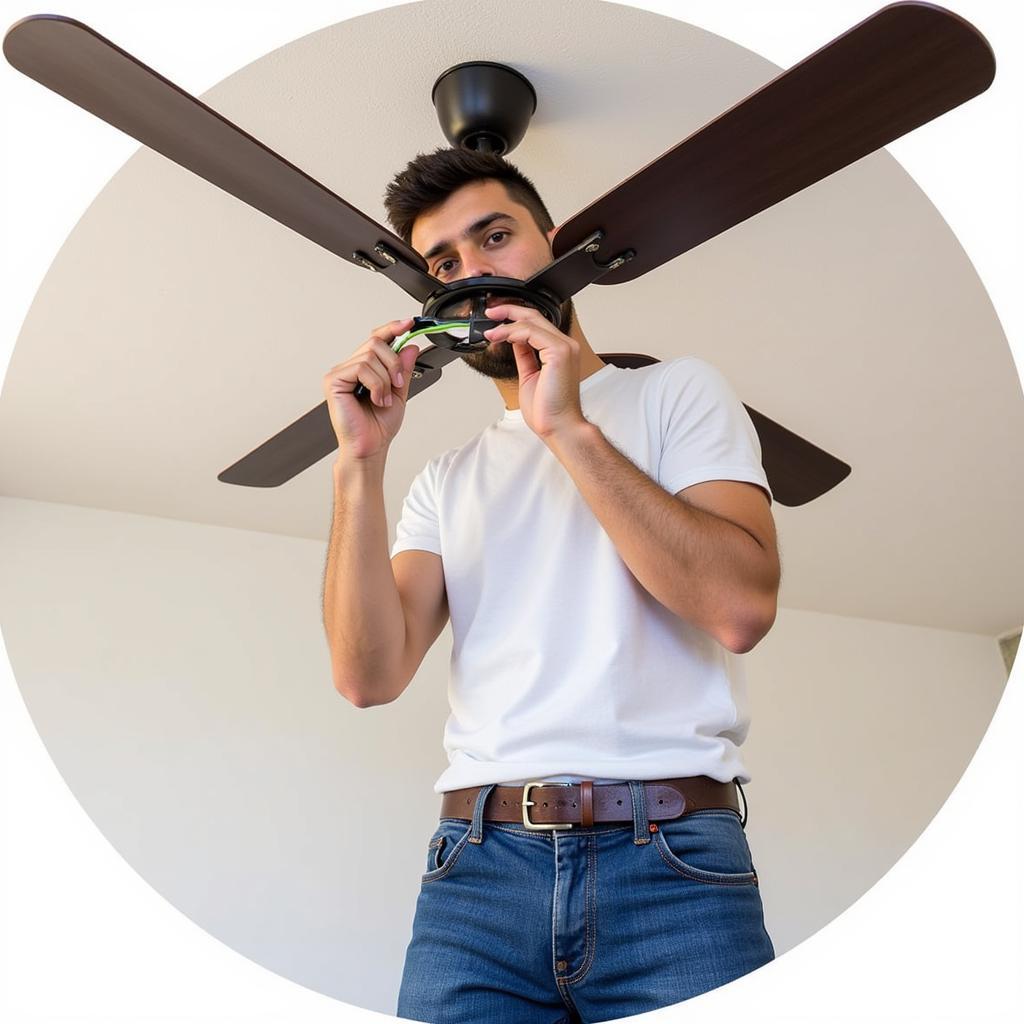 Professional ceiling fan installation in Denver