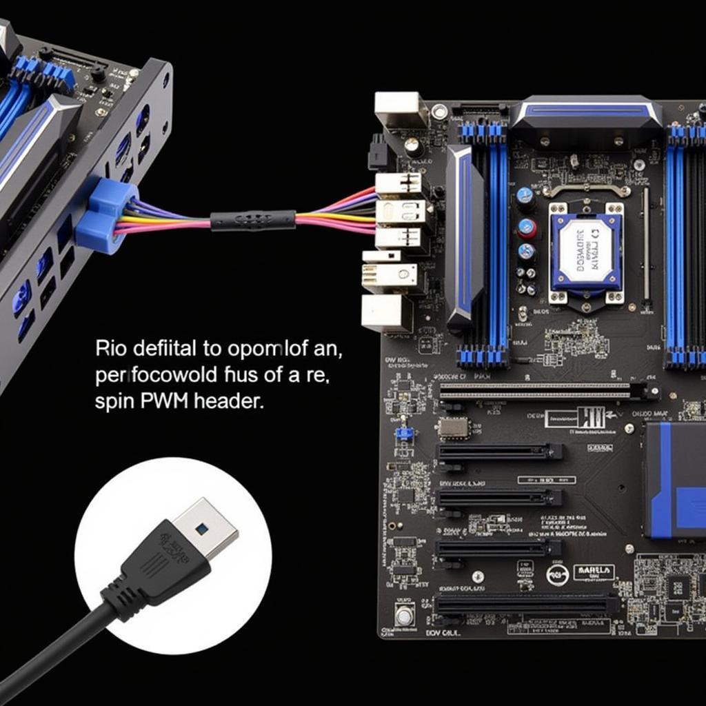 Connecting a PWM fan hub to a motherboard