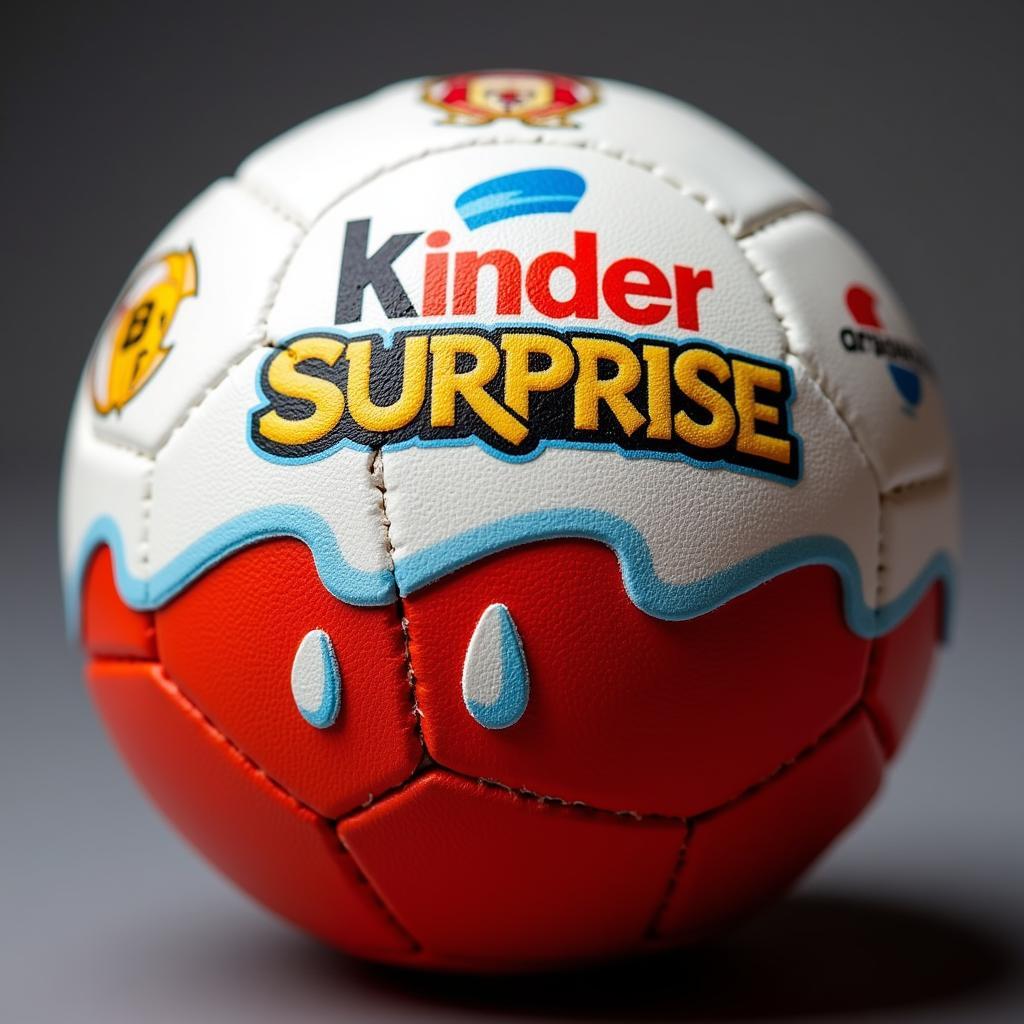 A close-up image of a rare and valuable Kinder Surprise fan ball