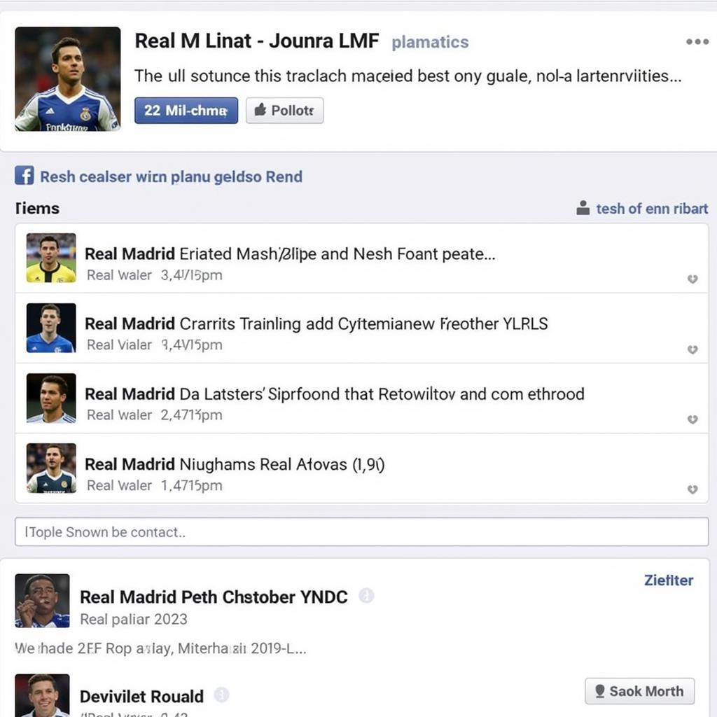 Real Madrid News Updates on Facebook