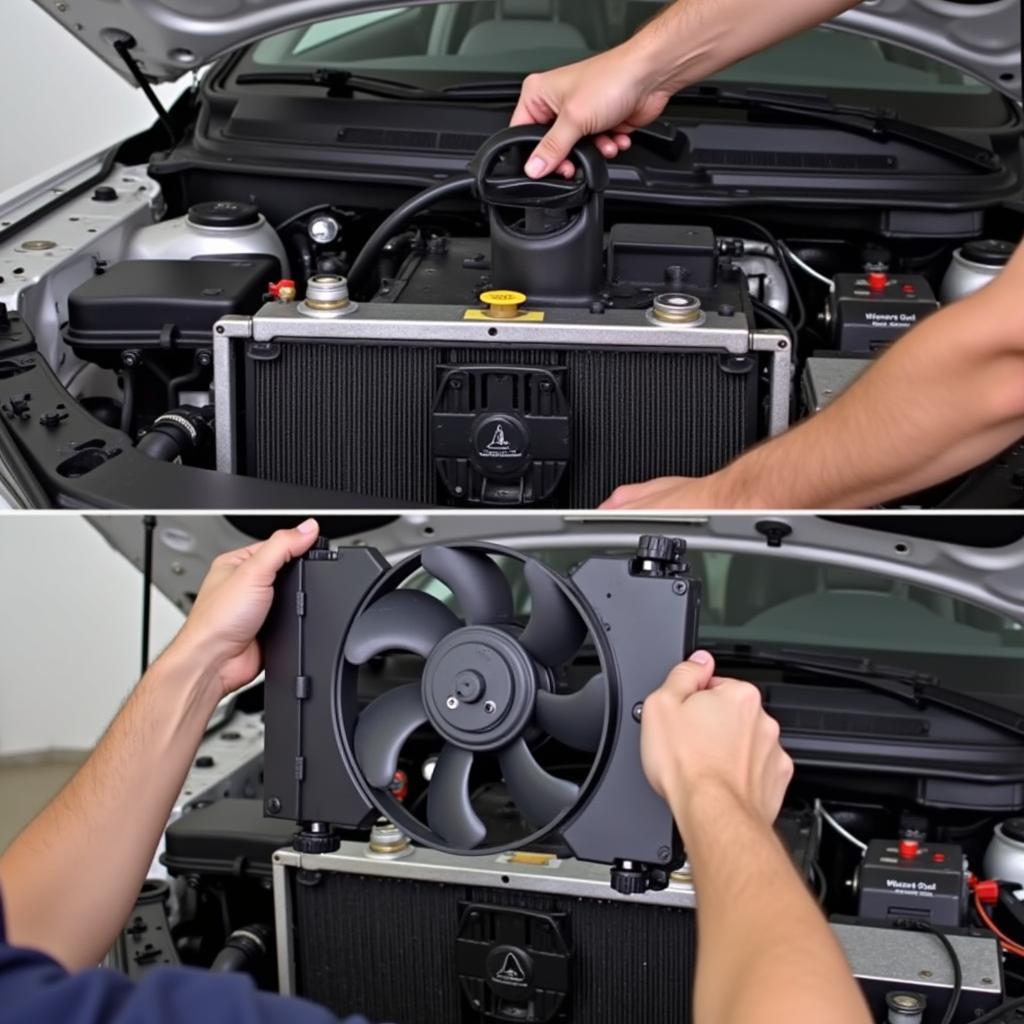 Replacing the Radiator Fan Assembly