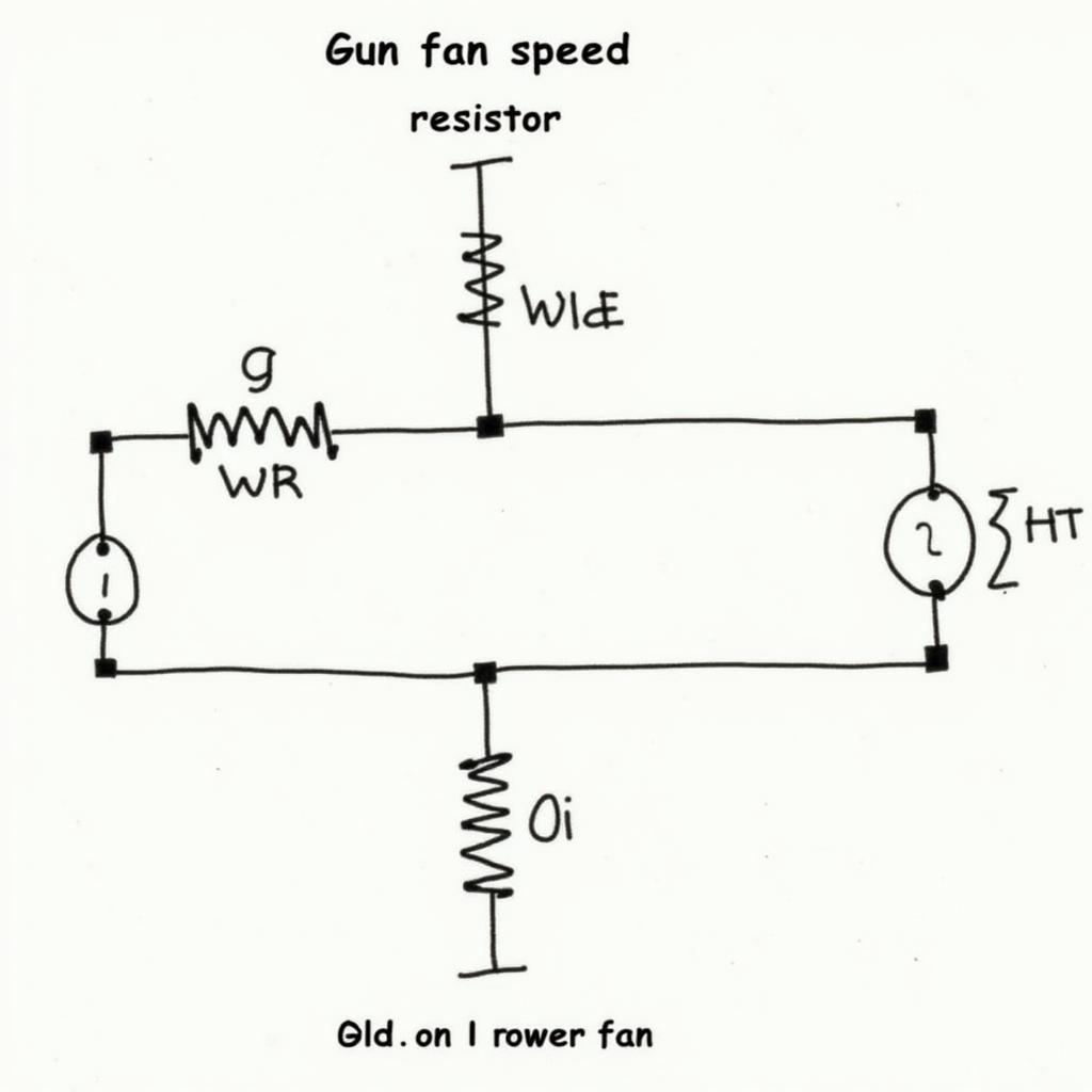 Resistor-Based 3-Wire Fan Speed Control Diagram