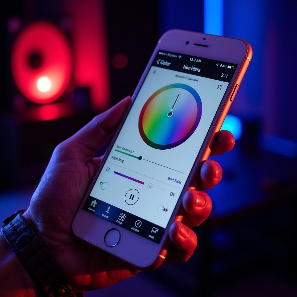 Controlling RGB Fan Lights via Smartphone App