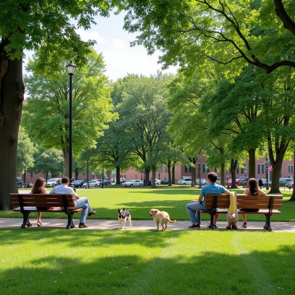 Relaxing in a Park in Richmond's Fan District