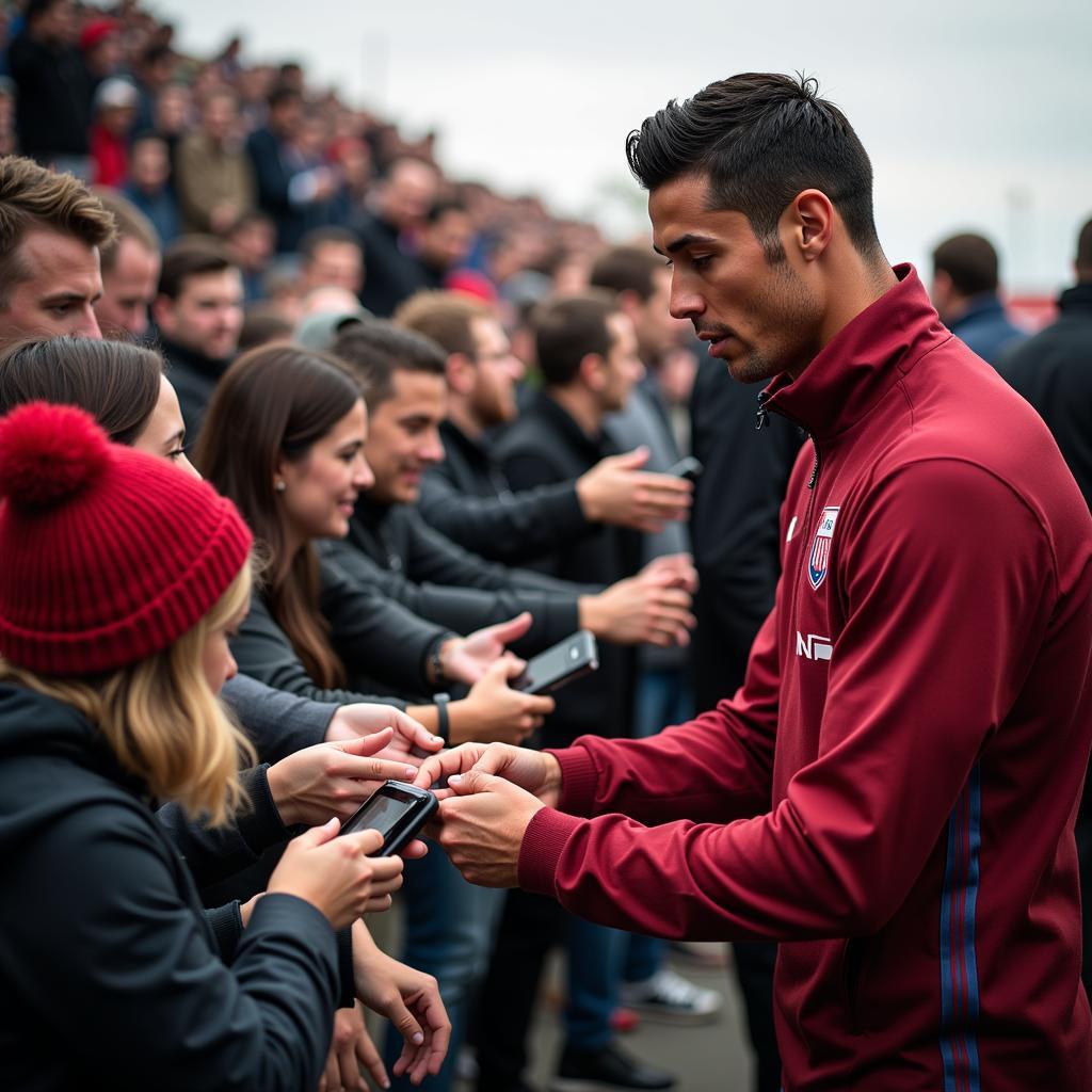 Ronaldo Interacting with Fans