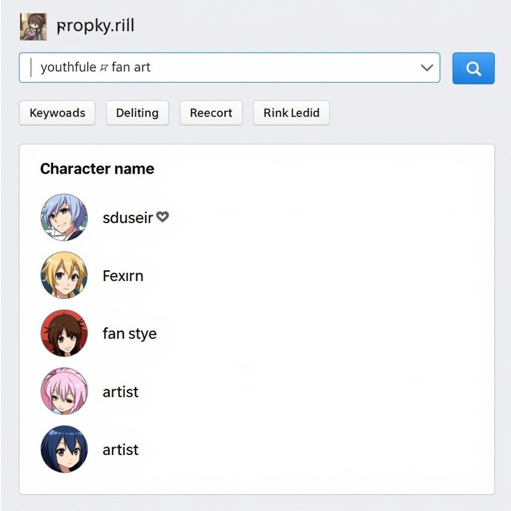 Searching for Anime Fan Art Using Online Resources