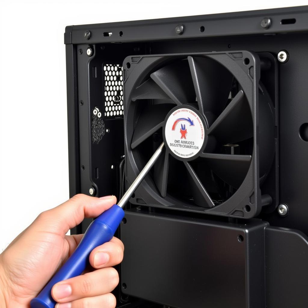 Screwing in the Front Case Fan