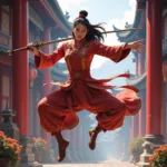 Shao Jun in a Dynamic Pose