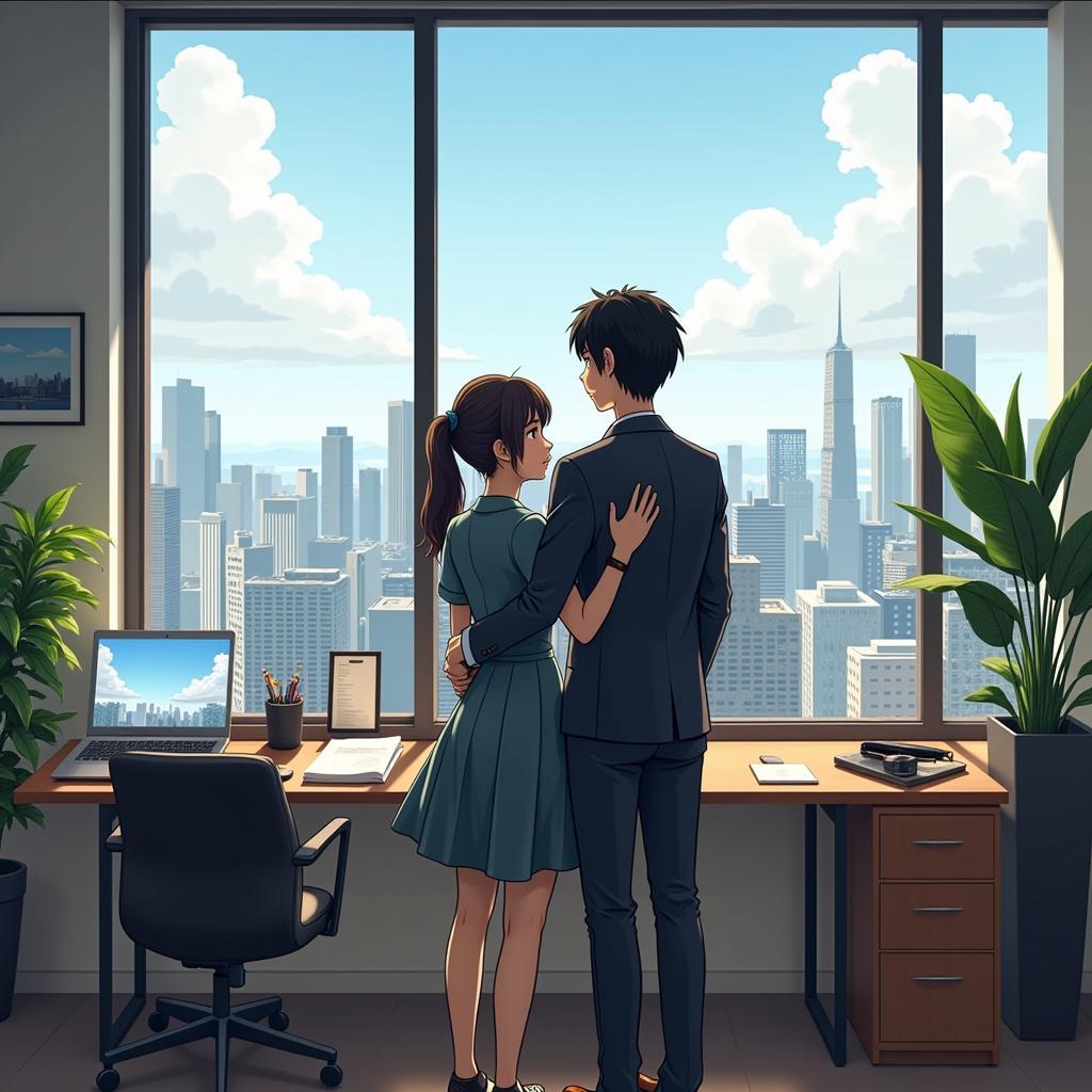 Office Romance Between Shinichi and Ran