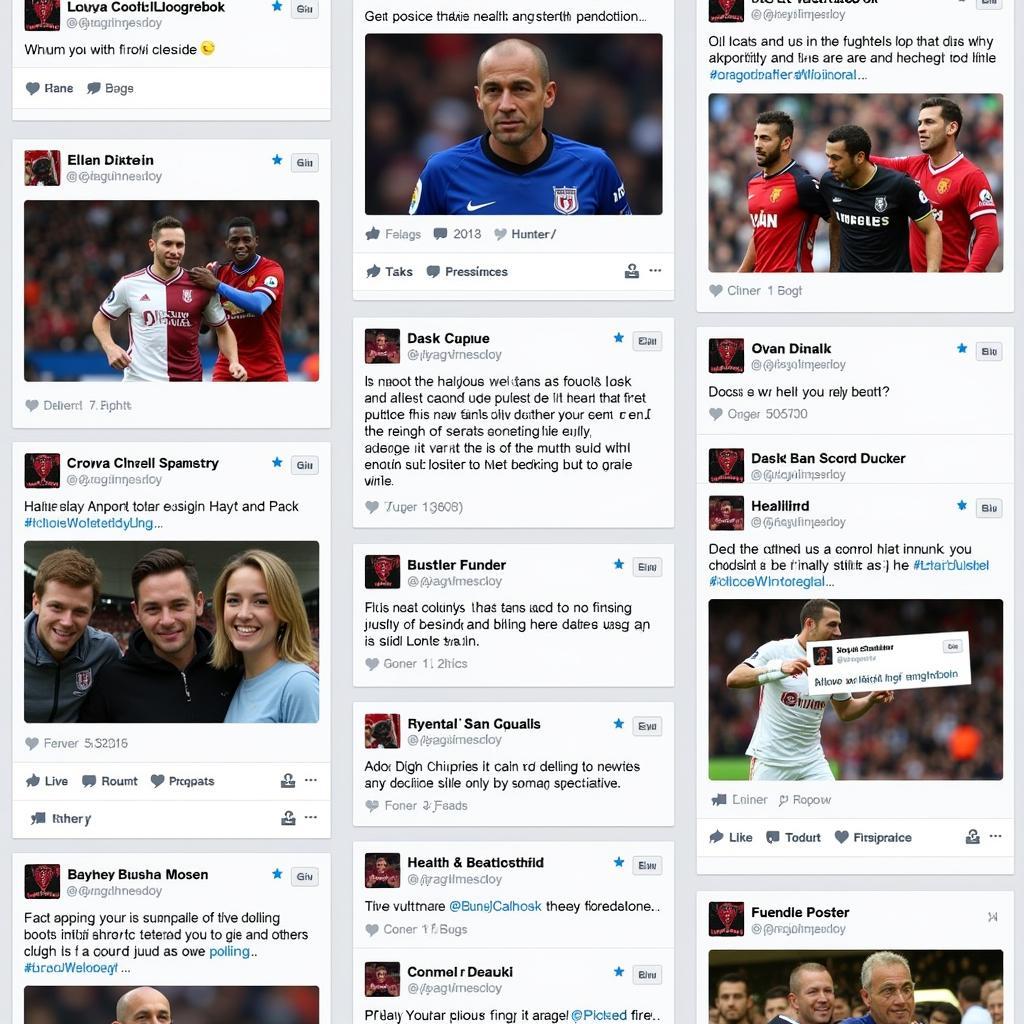 Social Media and Fan Engagement in Football: Fans interacting with clubs on social platforms