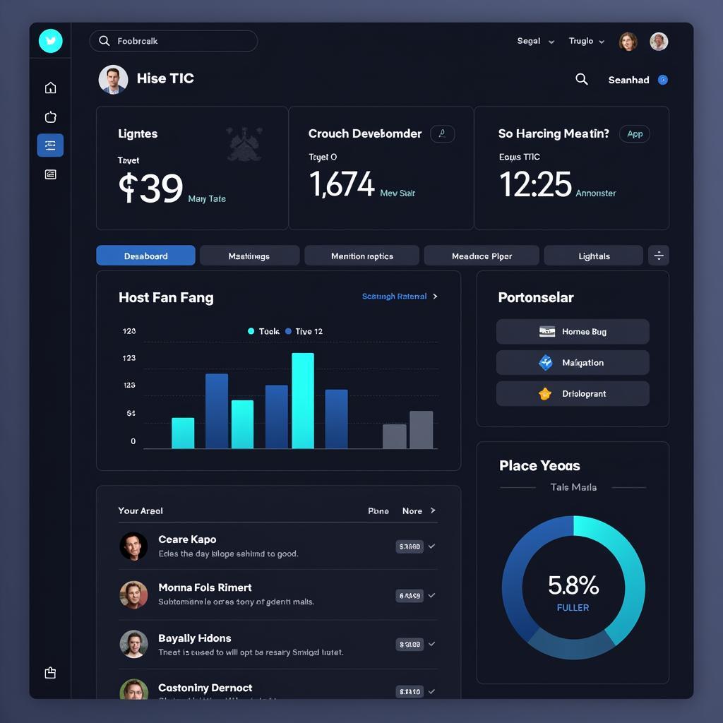 Example of a Social Media Monitoring Dashboard for Tracking Fan Fang Activity