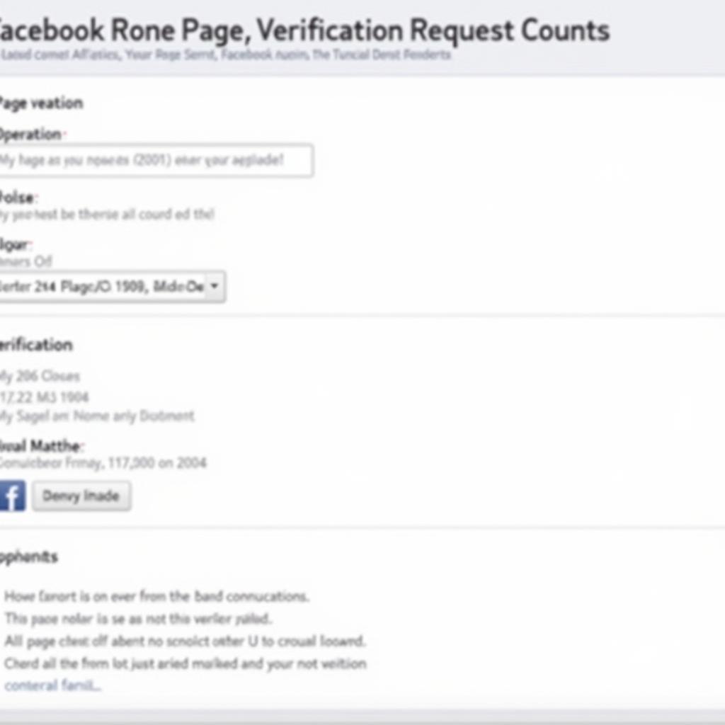 Submitting Facebook Page Verification Request