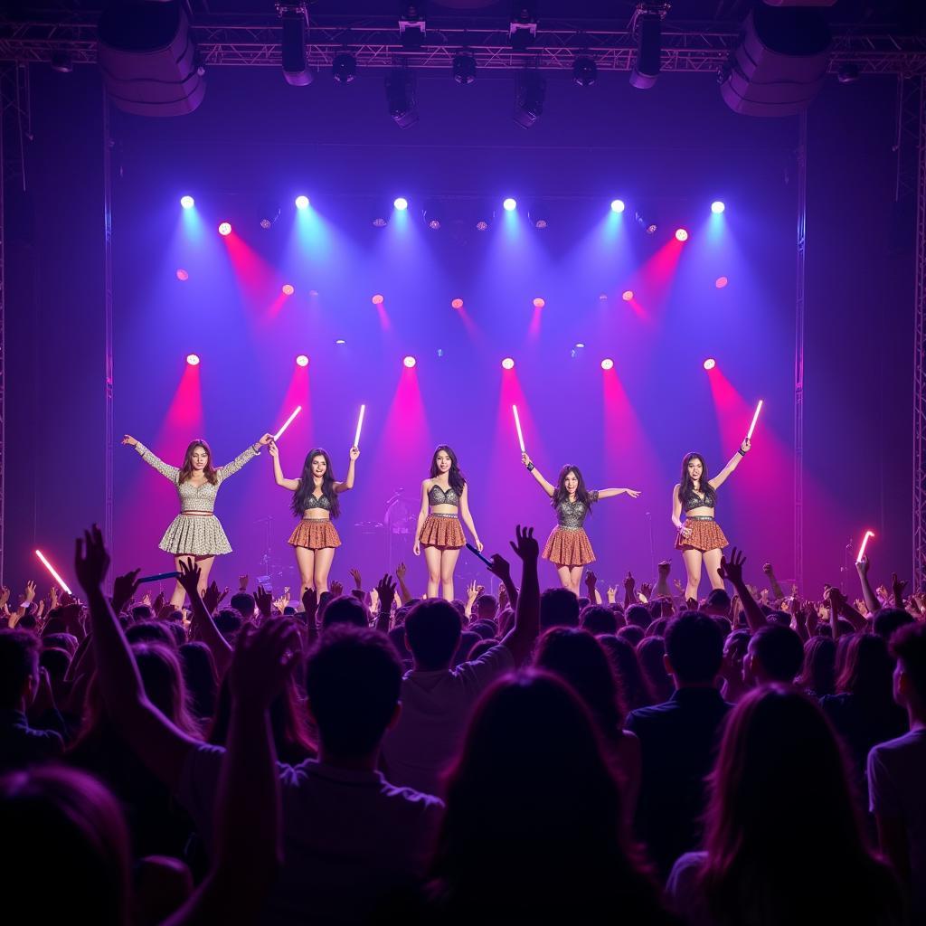 T-ara performing for QUEEN'S