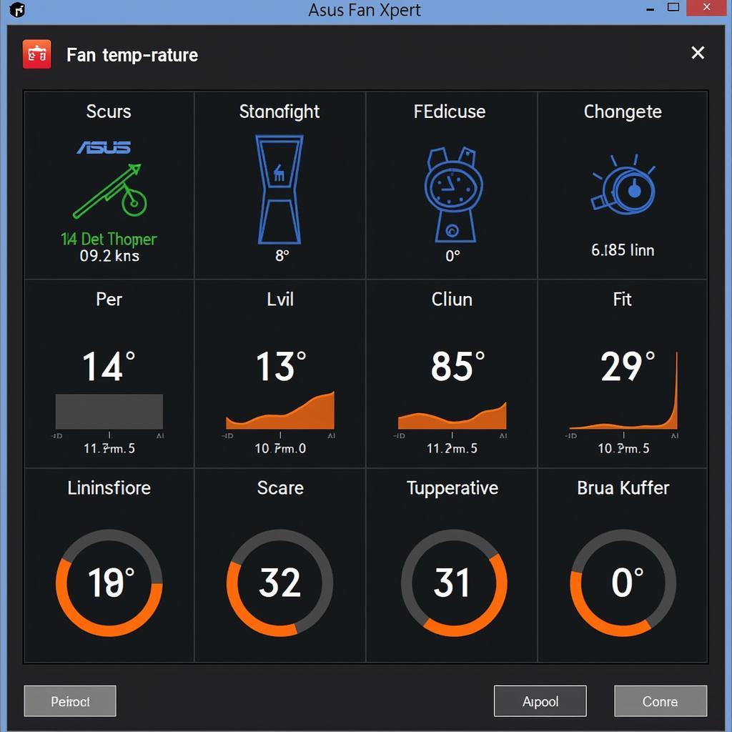Monitoring Temperatures with Asus Fan Xpert