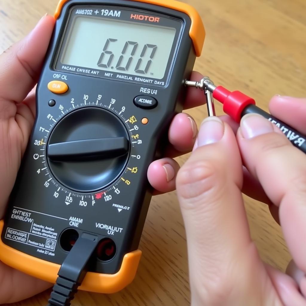 Testing Cooling Fan Resistor with Multimeter