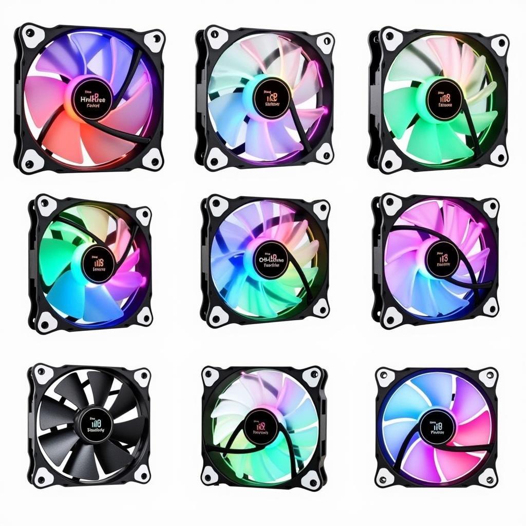 Variety of Thermaltake 120mm RGB Fans