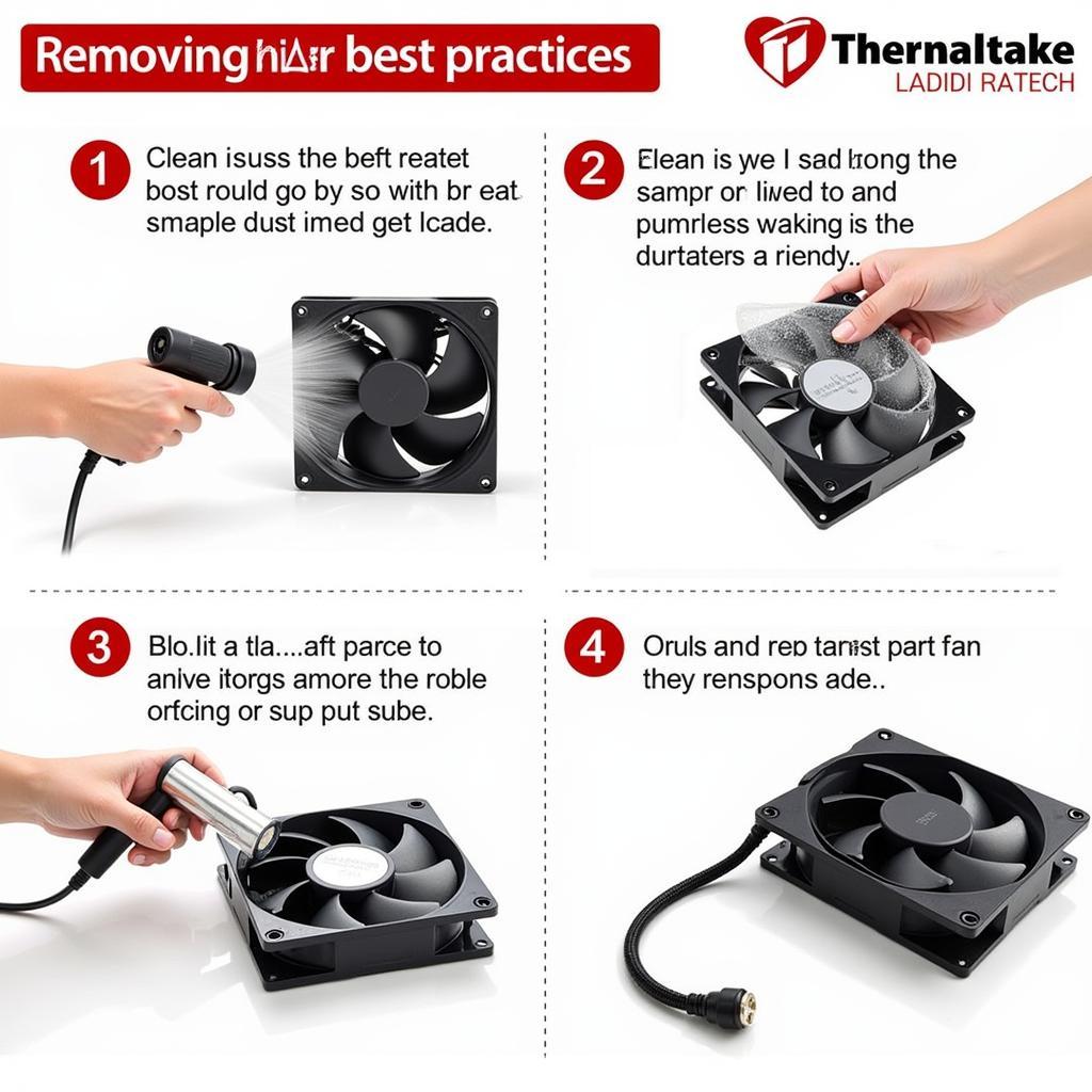 Cleaning a Thermaltake Fan