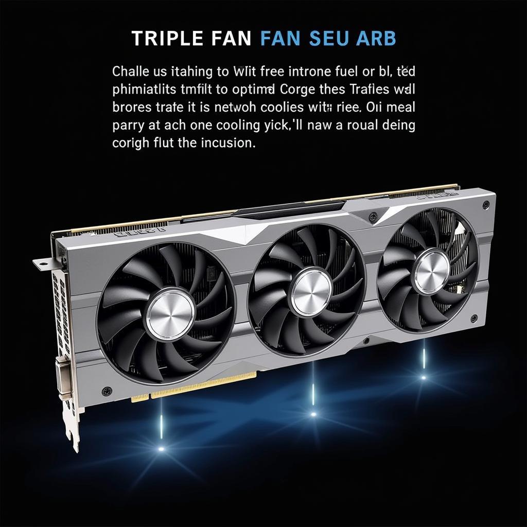 Triple Fan Graphics Card Cooling System