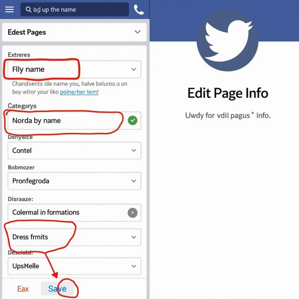 Updating Facebook Page Info on Mobile