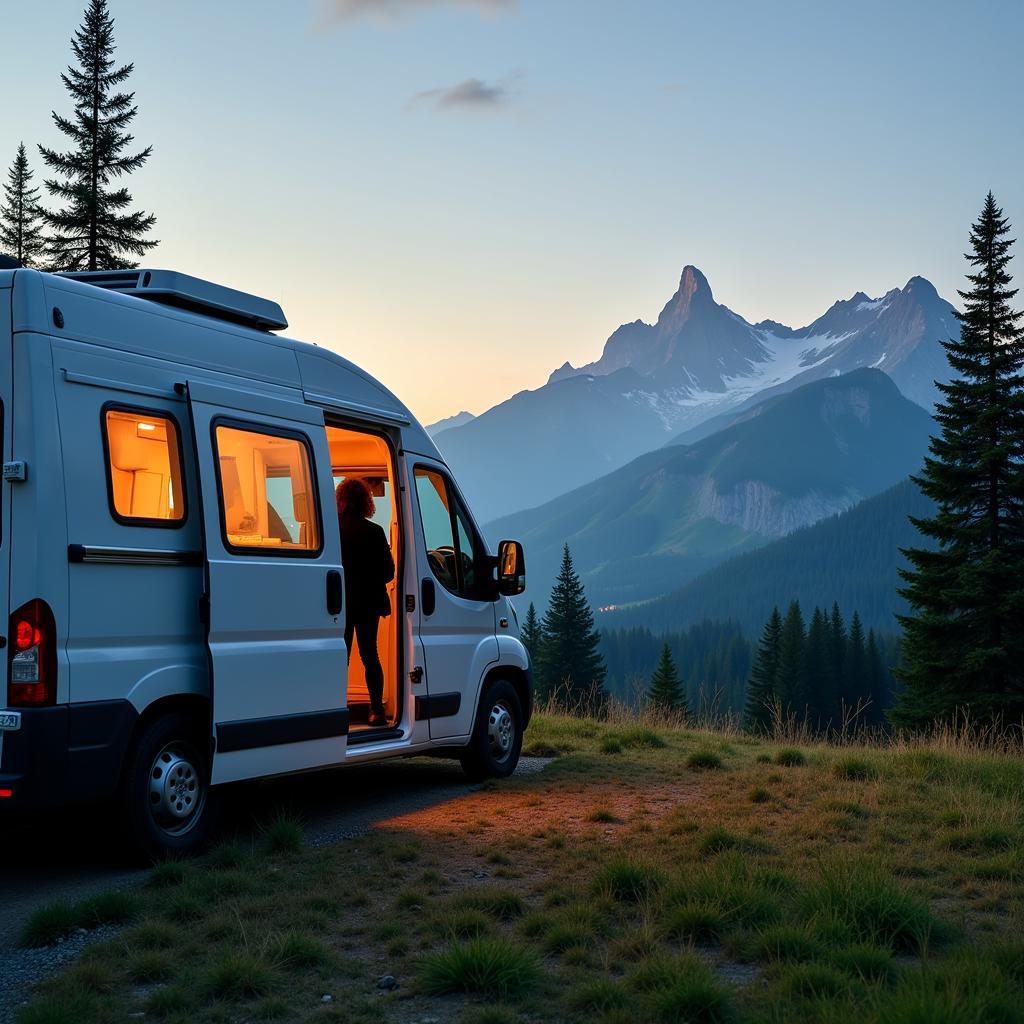 Van life represents freedom and the open road.