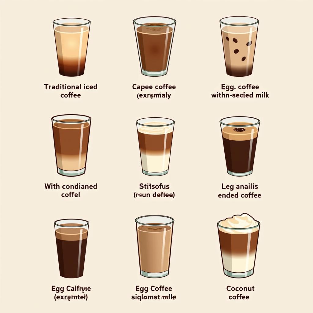 Variations of Vietnamese Coffee