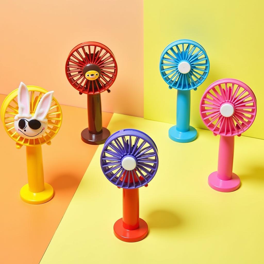 Different Designs of Cartoon Mini Fans