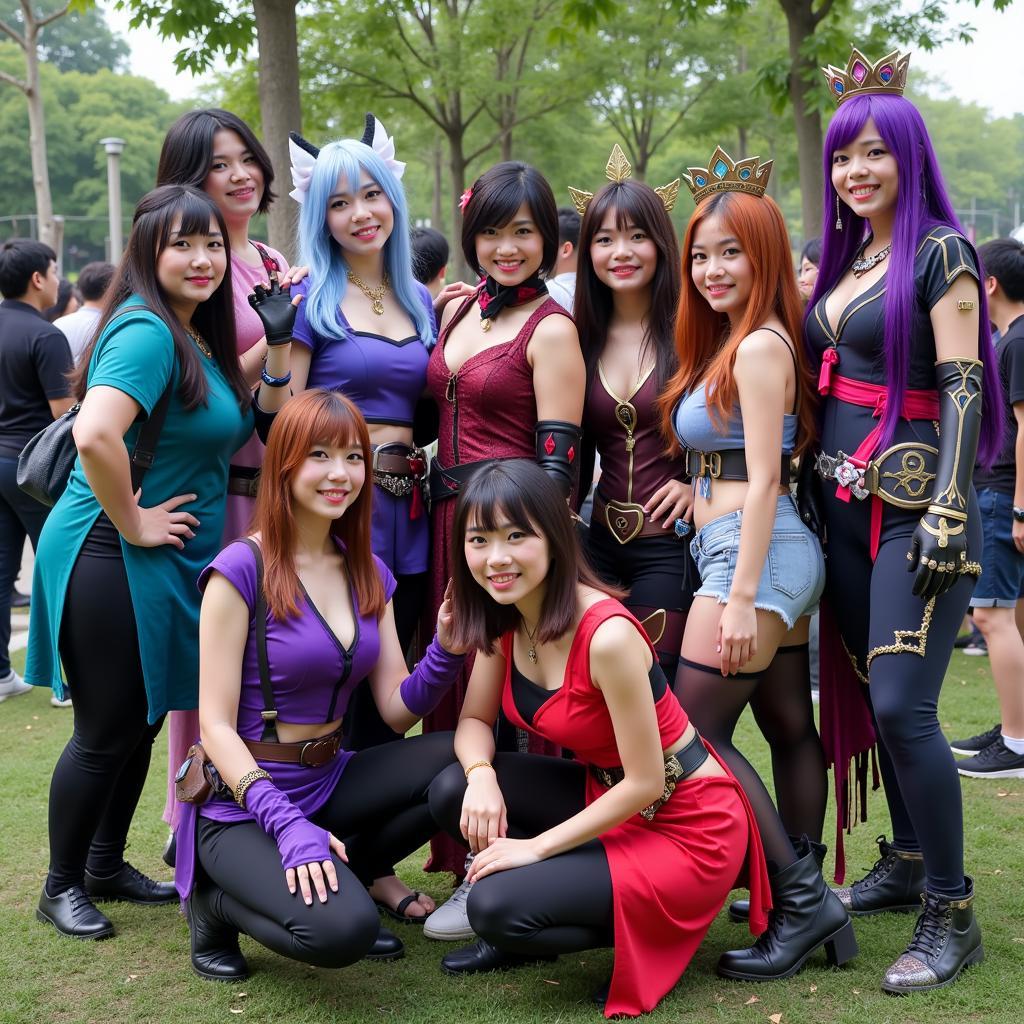 Vietnamese LoL fans cosplaying their favorite champions