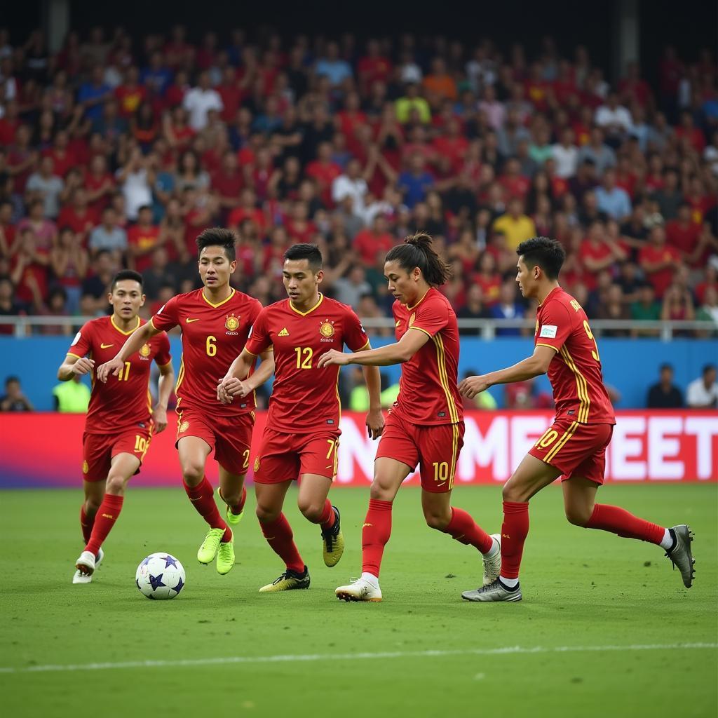 Vietnamese National Team Playing