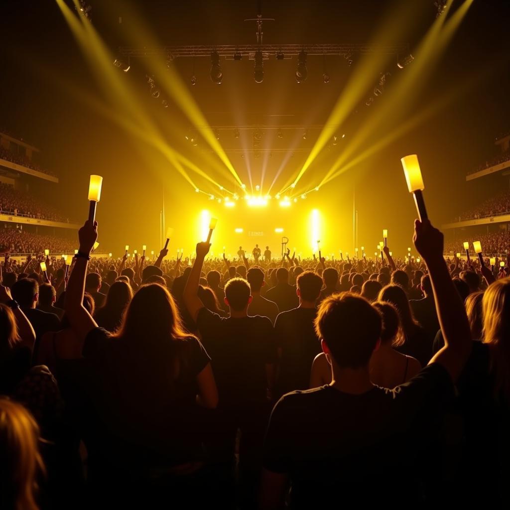 VIP Fans Cheering at a Big Bang Concert