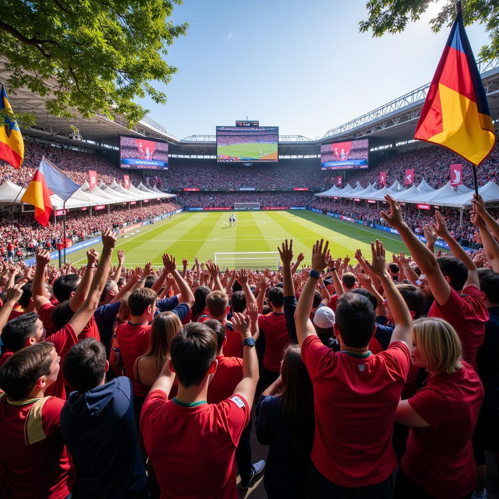 The electric atmosphere of a World Cup Fan Fest