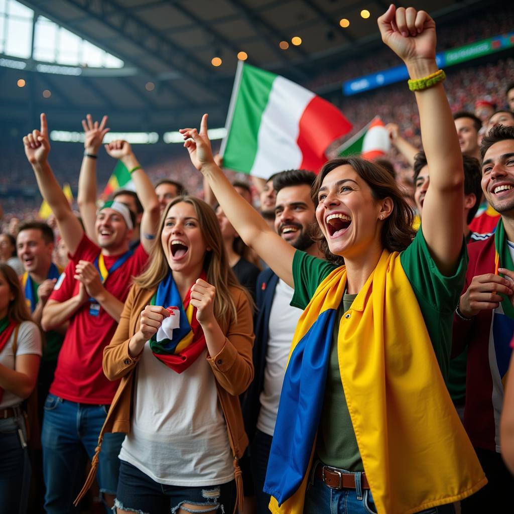 World Cup Fans Celebrating Safely