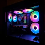 4 Fan LED RGB Setup in a PC Case