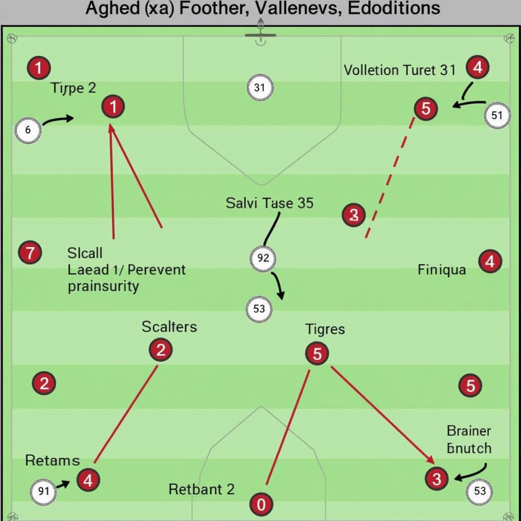 Tactical interplay in a 4x4 soccer match