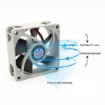 5V DC Mini Cooling Fan Operation Diagram