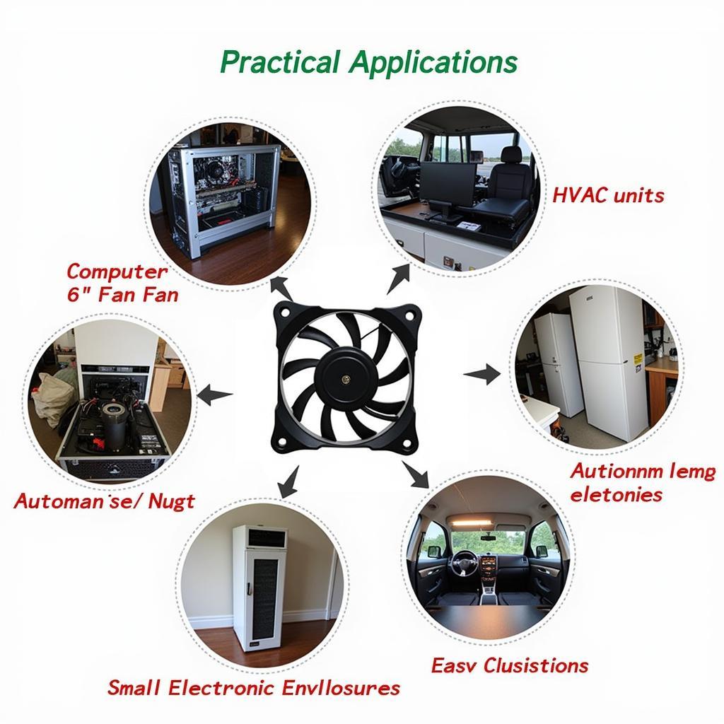 Various Applications of a 6 Inch 12V Fan