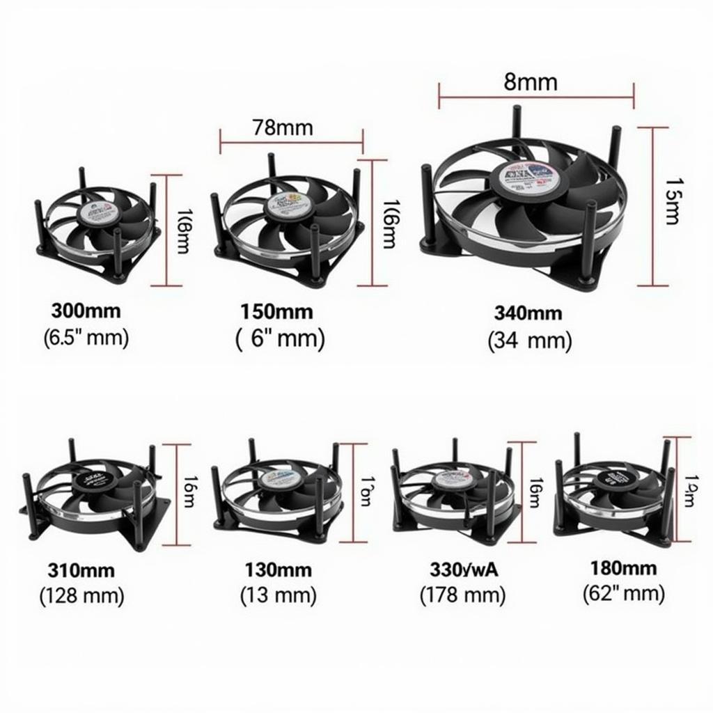 Different Air Cooling Fan Sizes