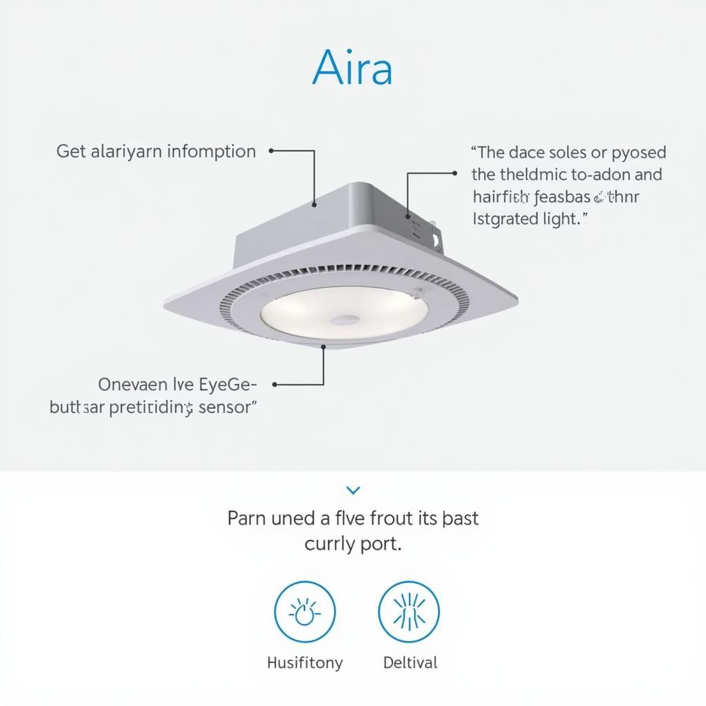 Aira Bathroom Fan Features: Humidity Sensor and Light