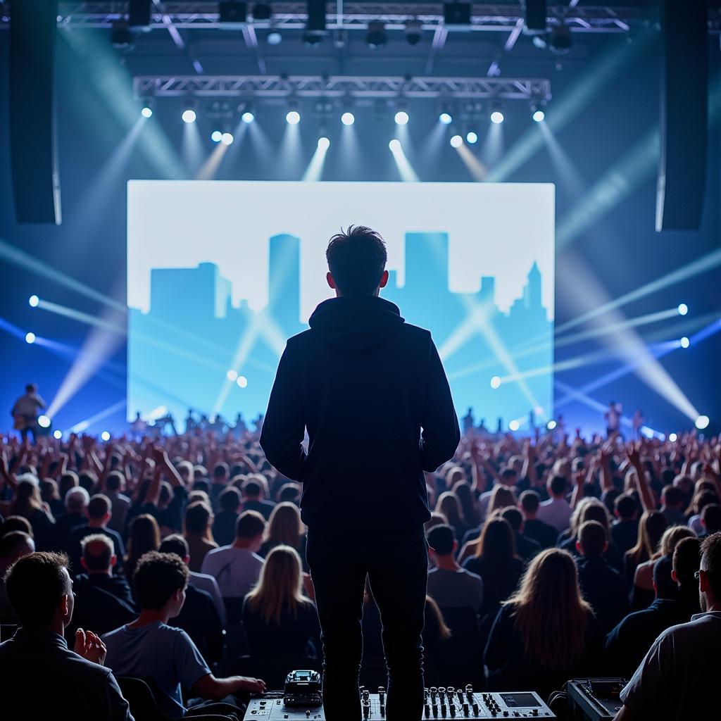 Alan Walker Performing Live to a Large Crowd