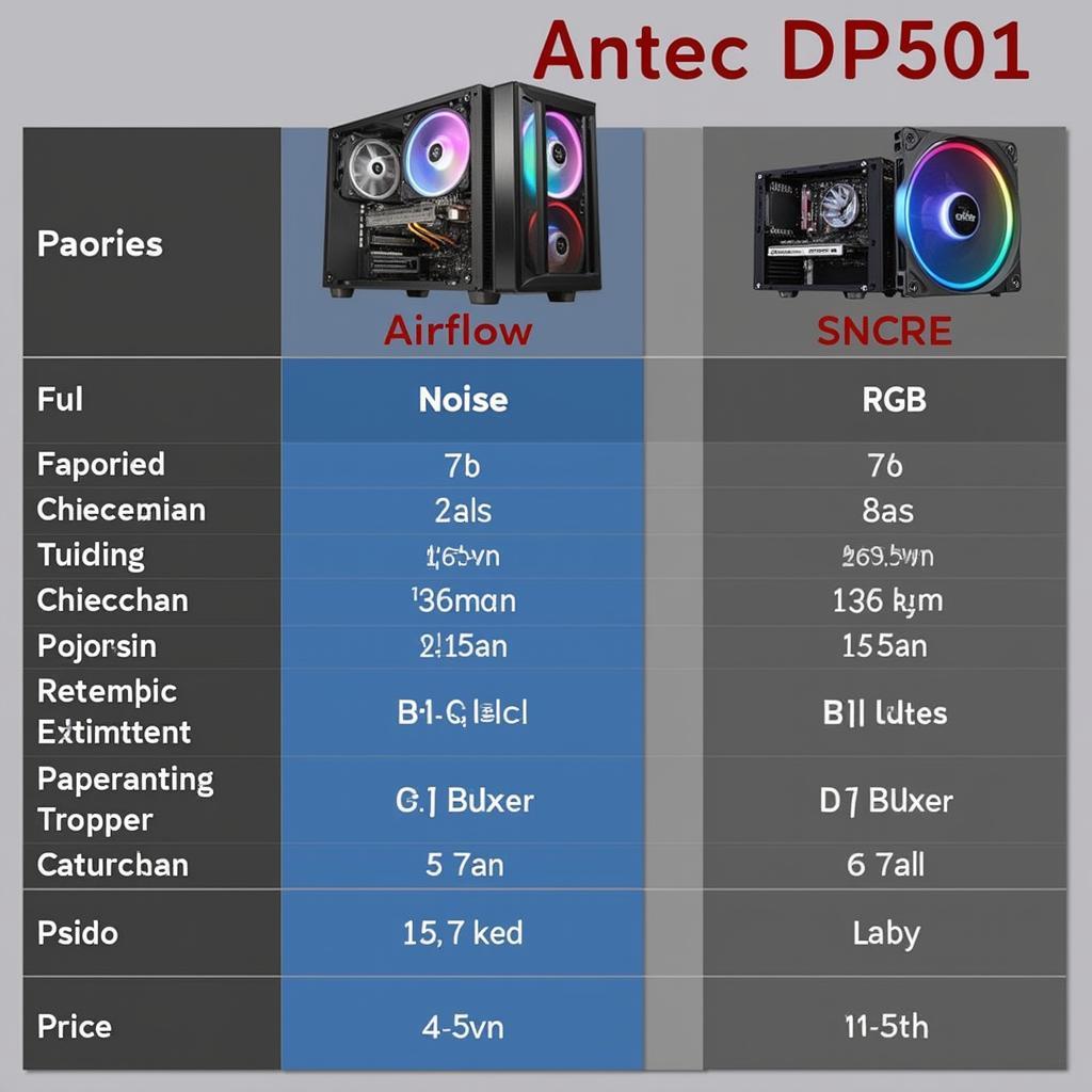 Antec DP501 Comparison Chart