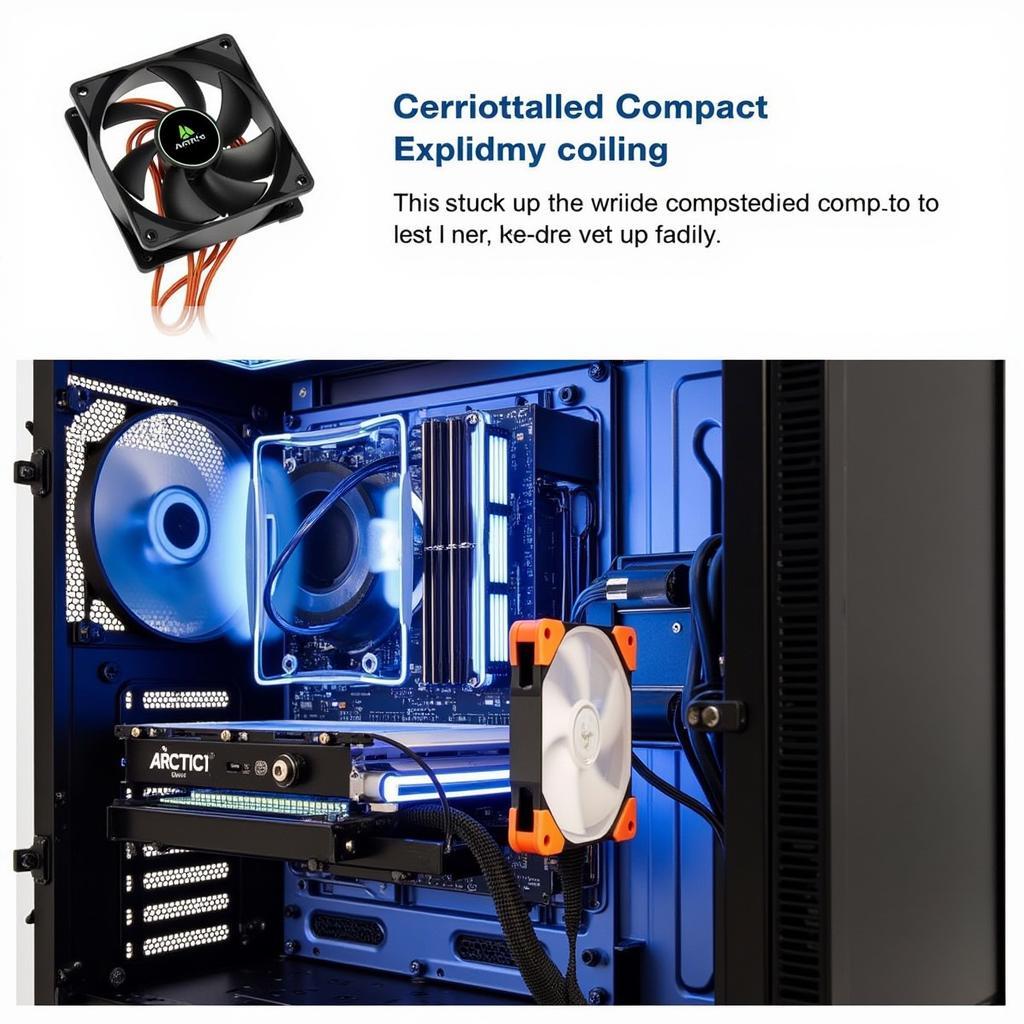 Arctic 8cm Fan Cooling a PC Case