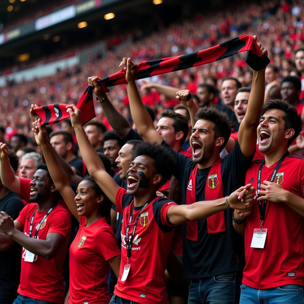 Atlanta United Black Fans Celebrating a Goal