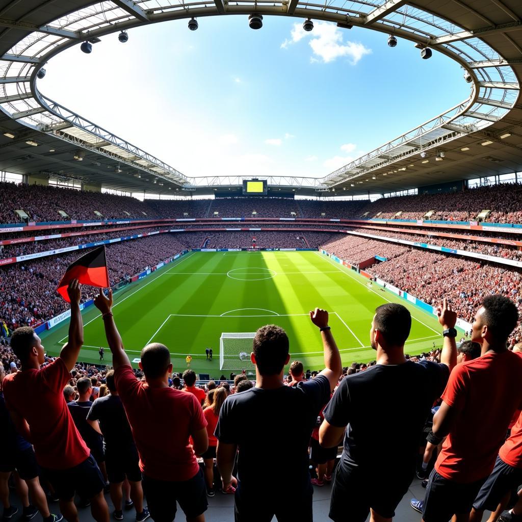 Atlanta United Black Fans Supporting the Team in the Stands