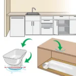 Connecting Bathroom Fan Ductwork in a Kitchen