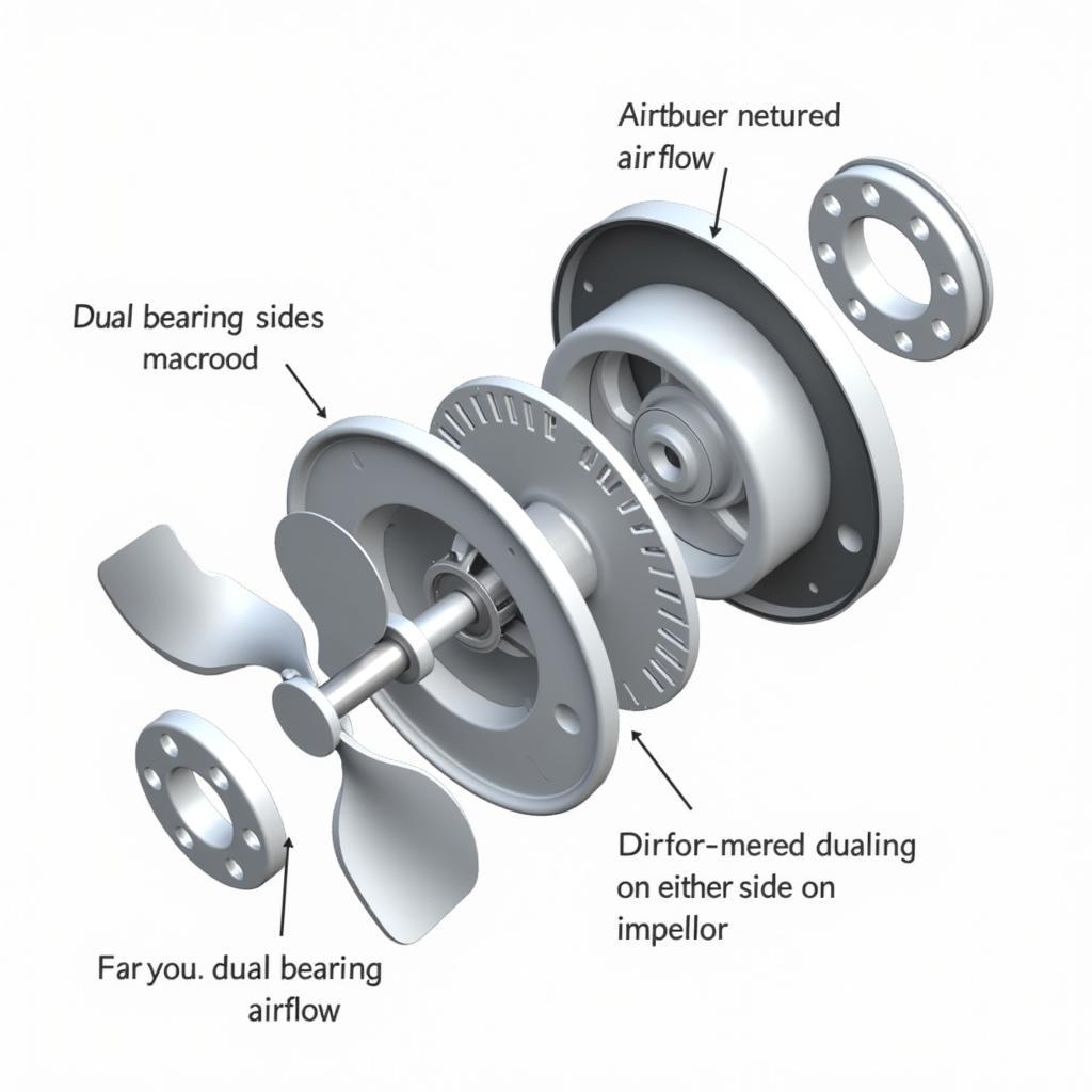 Between Bearing Fan Internal Structure